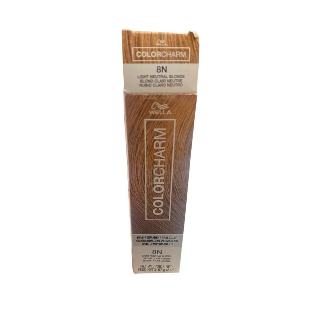 Wella Color Charm‎ Demi Permanent Hair Color 8N Light Neutral Blonde 2oz New